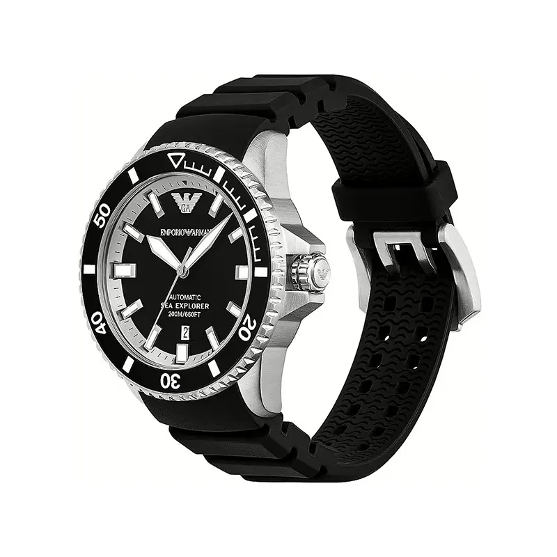 Emporio Armani Automatic Black Dial Men’s Watch- AR60078